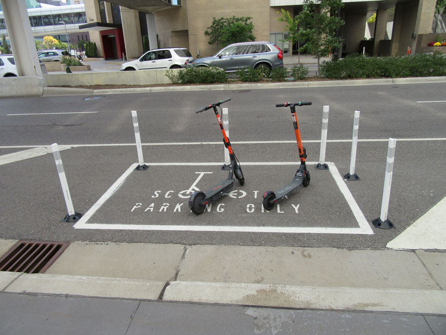 Scooter parking zone
