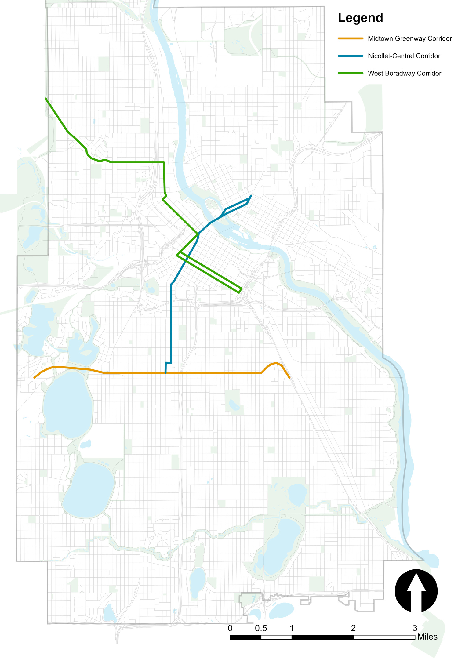 Neighborhood based transit corridors based on Locally Preferred Alternatives