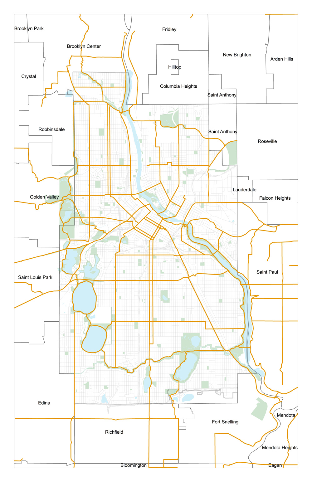 Existing Regional Bicycle Trail Network
