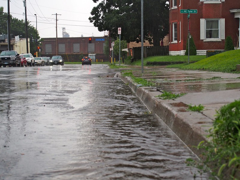 Incorporating stormwater infrastructure on street projects will help with localized flooding issues