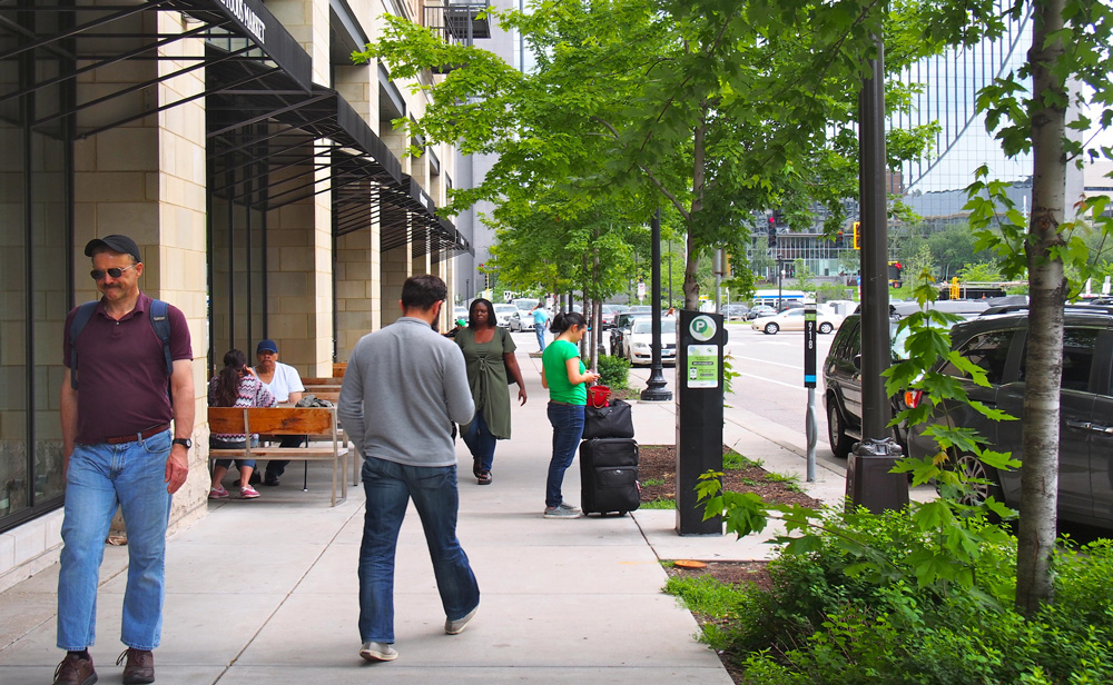 people walking